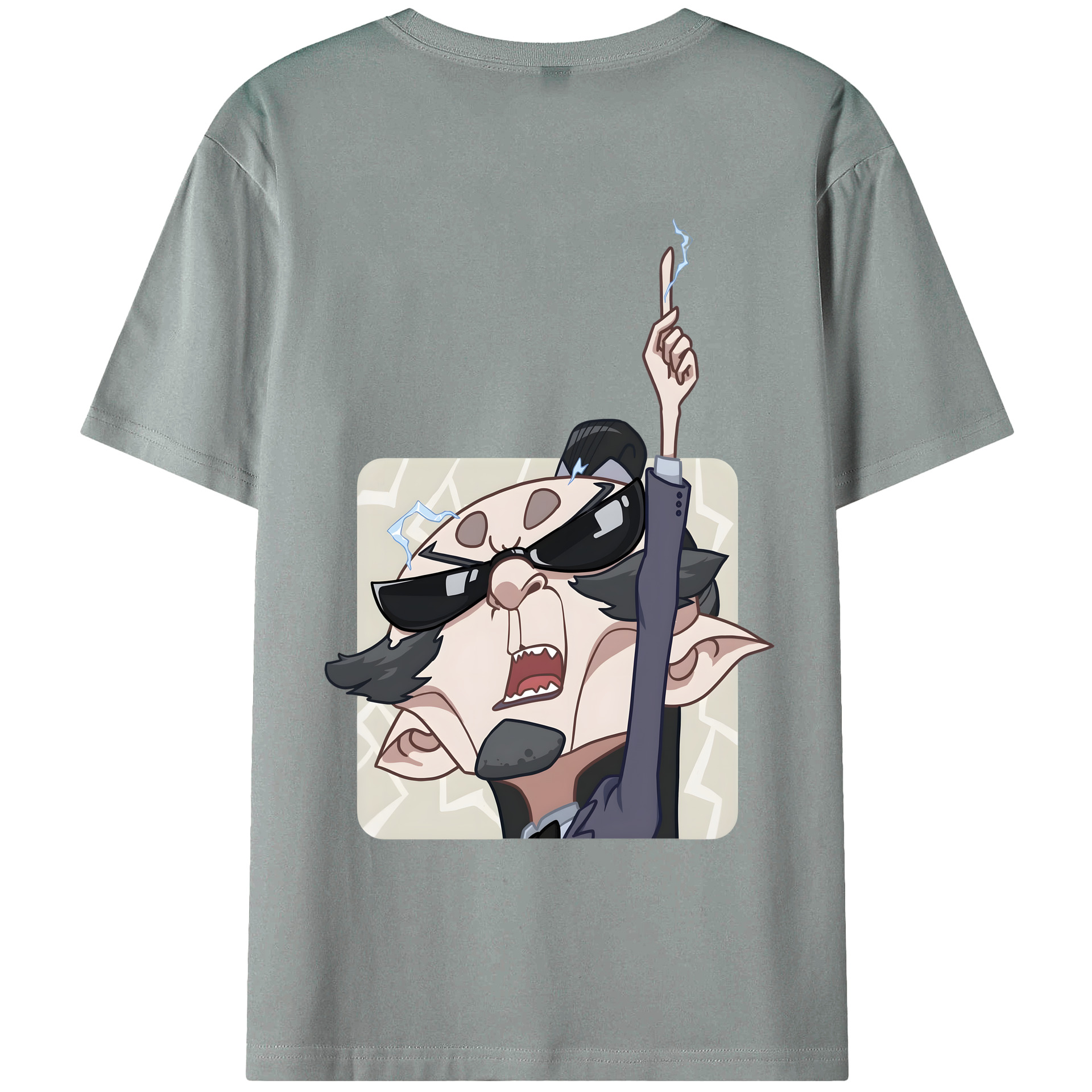 （画像用） Ne Zha 2 ナタ 魔童の大暴れ 綿100％ メンズ半袖Tシャツ（バックプリント） 通気性